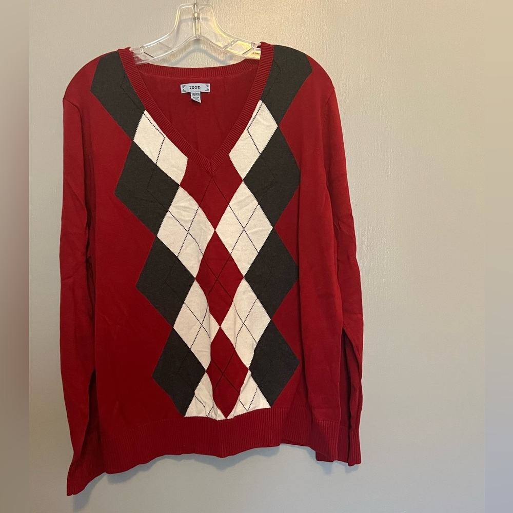 Izod, 2XL, v-neck sweater, like new condition